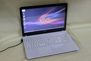 中古ノートパソコン SONY VAIO SVF15329EJW Windows8.1 COREi7 8GB 1TB 15.5inchワイド HD テンキー付 Bluetooth・カメラ OS有 代引き可