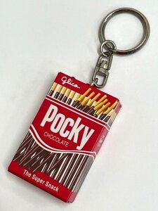 【菊水-11538】◆グリコ ポッキー　キーリング◆glico／キーホルダー◆※難あり　ユーズド・中古◆KT