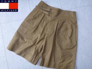 新品同様　TOMMY HILFIGER｜トミーヒルフィガー★キャメル　ハーフパンツ　キュロット　Ｌ