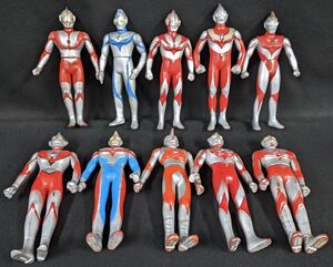 W826 【ウルトラマンソフビフィギュア10点まとめて】/80