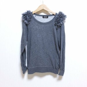 s553　ズッカ　zucca　グレー　カットソー　長袖　M