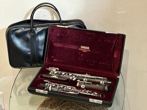 #極美【YAMAHA Oboe ヤマハ オーボエ YOB-421 セミオート グラナディラ 収納ハードケース／カバー付 木管楽器 オーケストラ 吹奏楽】P12267