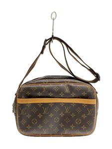 LOUIS VUITTON◆LOUIS VUITTON/リポーターPM_モノグラム・キャンバス_ブラウン/PVC/ブラウン