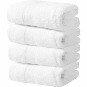 新品 100% 白 バスタオル 吸水 の肌触り ふわふわ 人気 タオル セット バスタオル ホテルスタイル 4枚 綿 49