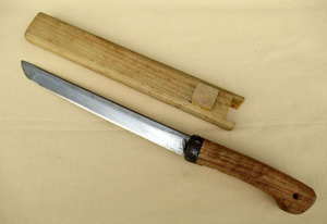 ■剣鉈 ナイフ 無銘 山道具■ゆ-66