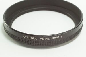 plnyeA011[並品 送料無料] CONTAX METAL HOOD 1 コンタックス 底部のネジ径は86ミリ　フード　リング