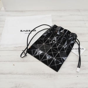 99 未使用品 BAO BAO ISSEY MIYAKE バオバオイッセイミヤケ 巾着 ショルダーバッグ BB11-AG058-15 LUCENT ブラック