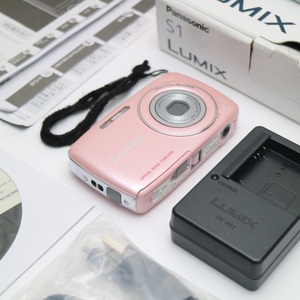 超美品 DMC-S1 ピンク 即日発送 Panasonic LUMIX デジカメ 本体 あすつく 土日祝発送OK