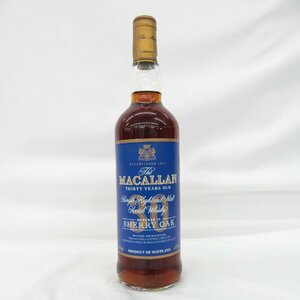 【未開栓】The MACALLAN ザ・マッカラン 30年 シェリーオーク ブルーラベル ウイスキー 700ml 43% 11723073 1125