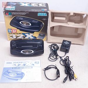 1円〜 動作品 MD メガドライブ 32BIT アップグレードブースター スーパー32X HMA-2400 本体 MEGA DRIVE セガ SEGA 箱説付【20