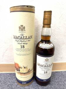 【EKA-6809OH】1円スタート The MACALLAN 18年 1985 旧ボトル レア 未開栓 750ml 43％ ラベル状態良好 マッカラン ウイスキー 古酒 洋酒