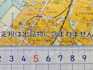 mC27【地図】昭和46年 高石市[バス路線・停留所名入 羽衣南海デパート 羽衣荘 新東洋 海浜荘 南海毛糸紡績 泉州ストア 新日鉄羽衣寮 寿温泉