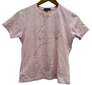 FOXEY NEW YORK フォクシー ニューヨーク ロゴ入りTシャツ 40（Mサイズ）パステルピンク