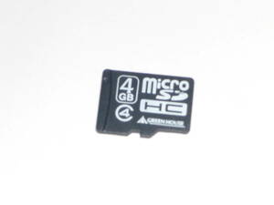 動作保証！送料無料！GREEN HOUSE microSDHC 4GB クラス④