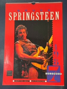 ブルース・スプリングスティーン　1987年カレンダー　Bruce Springsteen 1987 Calender