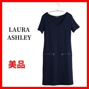 Laura Ashley　ローラアシュレイ　ワンピース　Vネック　B1069