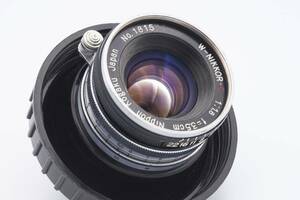 ★激レア・美品★ W Nikkor C 3.5cm f1.8 35mm f1.8 ライカLマウント Nikon ニッコール 日本光学 ニコン ZUNOW 3.5cm並みにレア