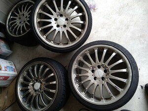 Carlsson カールソン 1/16 タイヤホイール 19インチ メッキ 4本セット 8.5J＋40 10J＋45 スパッタ 225/35R19 265/30R19 PCD114.3 セダン