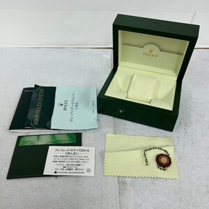 Q438-O53-1143 ROLEX ロレックス 時計ケース 純正 空ケース 空箱 グリーン 30.00.08 OYSTER オイスター 説明書/カードケース/冊子付 ⑩