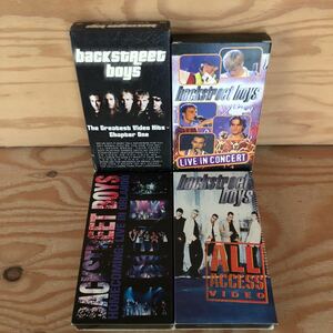 N7FL4-211217 レア［VHS backstreet boys バックストリート・ボーイズ まとめて4セット 動作未確認］