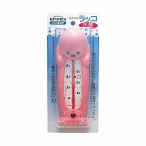 【新品】(まとめ)EMPEX 浮型 湯温計 ぷかぷかラッコ TG-5203 ピンク【×5セット】