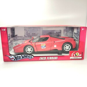 箱付き 1/18 フェラーリ エンツォ ENZO Ferrari 60周年記念 スーパーカー フラッグシップ イタリア　ホットウィール ドア開閉 1円〜 060603