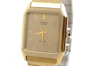 ドルチェ セイコー クォーツ 時計 ■ 7731-5050 Dolce ゴールドカラー オクタゴン ステンレス 純正 SEIKO メンズ ウォッチ 腕時計 □6J