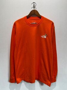 ★ ノースフェイス THE NORTH FACE ロングスリーブズーピッカーティー 長袖Tシャツ sizeM オレンジ 新品未使用タグ付 ロンT 刺繍 NT32440