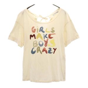 シーバイクロエ バックプリント 半袖 Tシャツ I 38 ベージュ系 SEE BY CHLOE レディース