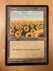 MTG APAC 平地　ひまわり　英語1枚　plains マジックザギャザリング