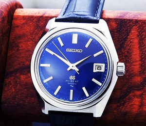 GRAND SEIKO グランドセイコー HI-BEAT 36000 4520-8000 Steel Blue Dial メンズ 手巻き(美品、OH済み ) / 36mm