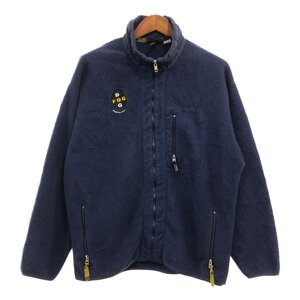 90年代 USA製 patagonia パタゴニア SYNCHILLA シンチラ フリースジャケット アウター アウトドア ネイビー (メンズ XL) 中古 古着 P6600