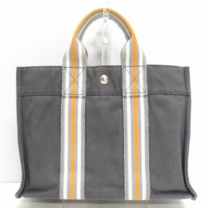 銀座店限定カラー HERMES エルメス フールトゥPM グレー 2001年 トートバッグ ハンドバッグ Hermes fourre-tout ☆P