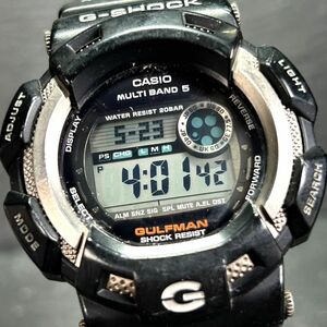 CASIO カシオ G-SHOCK ジーショック Master of G GULFMAN ガルフマン GW-9100-1 腕時計 電波ソーラー デジタル 多機能 チタン 動作確認済み