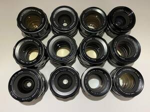 【12個】ペンタックス/PENTAX Takumar 55mm/28mm/35mm/KALIGAR/M42 レンズ 大量 レンズ 動作未確認 まとめて ジャンク セット まとめ (843)