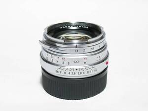 フォクトレンダー Voigtlander NOKTON Classic 35mm F1.4 MC VM MapCamera 25th Edition シルバー ライカMマウント 限定250本 未使用品