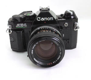 Canon　キヤノンAE-1 PROGRAM　整備点検・分解清掃点検と　FD 50mm 1:1.4　美品