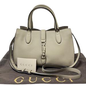 GUCCI ニュージャッキー ショルダーバッグ シボ革