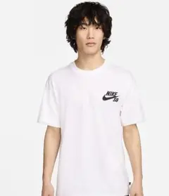 ナイキ　SB Tシャツ　白　ホワイト　S M NIKE スケートボード　スケボー