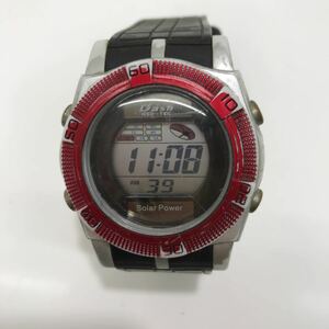 476　中古　Dash　NEO-TEC　SOLARPOWER　ラバーベルト　ベルト切れ　ジャンク　BXAFAB　腕時計　動作品　ソーラー