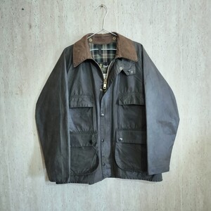 80s Barbour bedale　　バブアー　ビデイル　　c40 セージ　2クラウン　2クレスト　YKK棒ジップ　4ポケット　