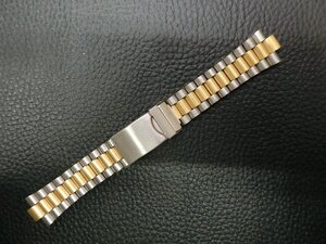 メーカー不明 メンズ 汎用 コンビ ブレス ブレス幅16mm ラグ幅 (フラッシュフィット幅) 8mm 長さ165mm 管理No.34925