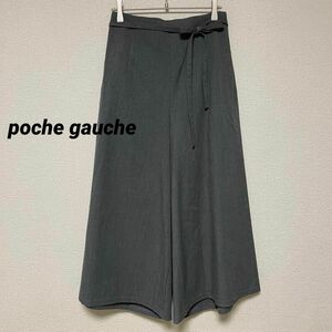 xx78 poche gauche ポシェゴーシュ/タックデザインワイドガウチョ