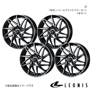 LEONIS/IT ノートオーラ E13 アルミホイール4本セット【17×6.5J 4-100 INSET42 PBMC】0040583×4