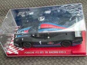 FLY　1/32　スロットカー　ポルシェ911 GT1 マルティーニ 98 RACING EVO3　#1　マットブラック　used