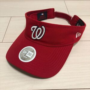 ニューエラ ゴルフ　レディース　サンバイザー NEW ERA GOLF 　ワシントン・ナショナルズ　メジャーリーグ　MLB キャップ　ゴルフウェア