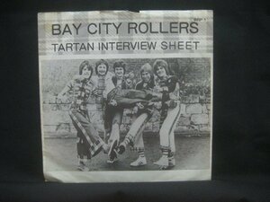 ベイ・シティ・ローラーズ / Bay City Rollers / Tartan Interview Sheet / ソノシート ◆EP4121NO OBP◆EP
