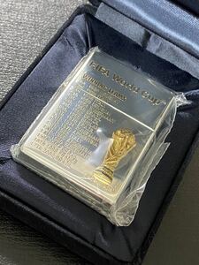 zippo ワールドカップ 立体メタル 限定品 3面加工 希少モデル 2005年製 FIFA WORLD CUP GERMANY シリアルナンバー NO.1725 ベロアケース