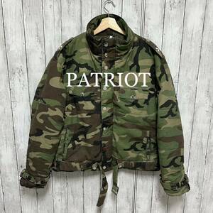 PATRIOT CAMO MOTO PUFFER JACKET迷彩ジャケット！ライダースジャケット