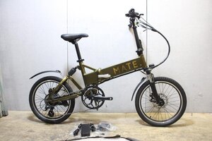 E-BIKE!!■MATE CITY メイト 電動アシスト 20インチ 折畳 SHIMANO 1X7S 2021年モデル 美品